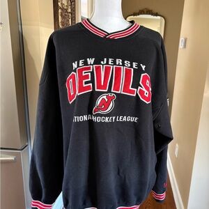 New Jersey Devils Black NHL Crewneck Sweatshirt